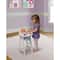 Badger Basket White & Pink Gingham Doll High Chair with Accessories